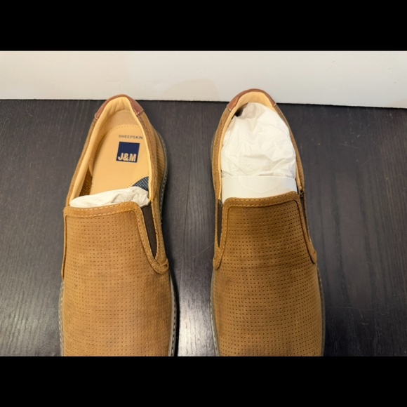 NWOB Johnston & Murphy McGuffey Perforated Leather Slip On Sneaker Brown Men 11M main image 14